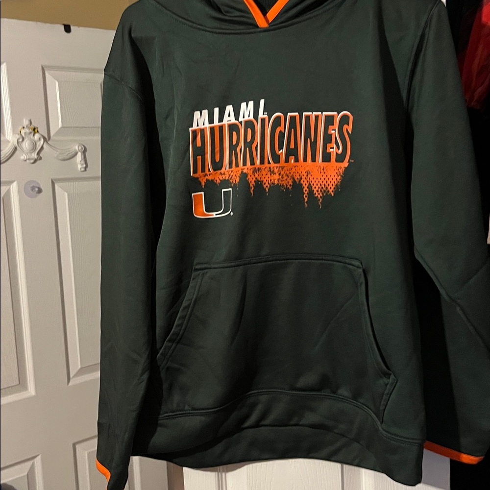 Miami Hurricanes Green Windbreaker